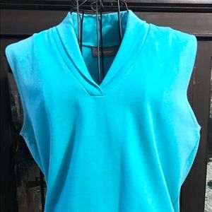 - - - NWOT Croft & Barrow Turquoise  Knit Top